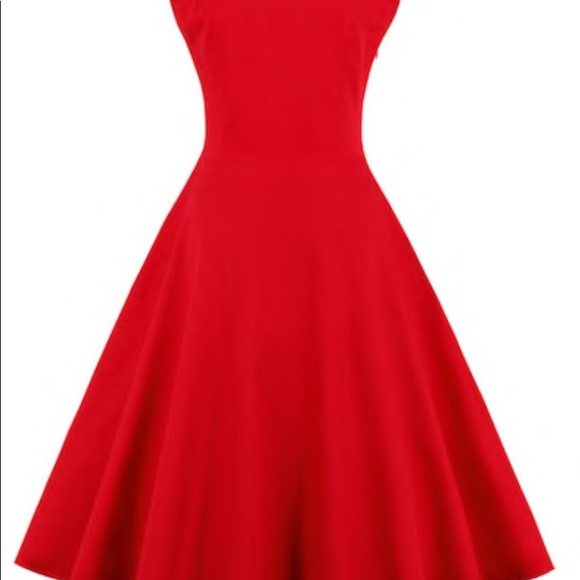 ➕ Vintage Style Fit & Flare Dress - Picture 2 of 6